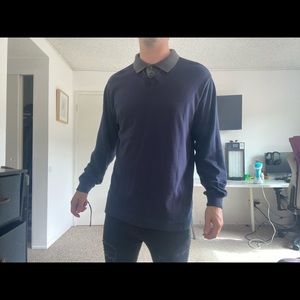 Knightsbridge Mens Collard Sweatshirt Size Medium